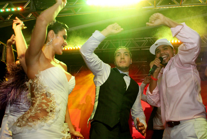 Funk, juras de amor e emoção na festa de casamento de Belo e Gracy