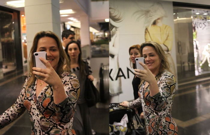 Viviane Pasmanter tira fotos de paparazzo em shopping do Rio - O Fuxico