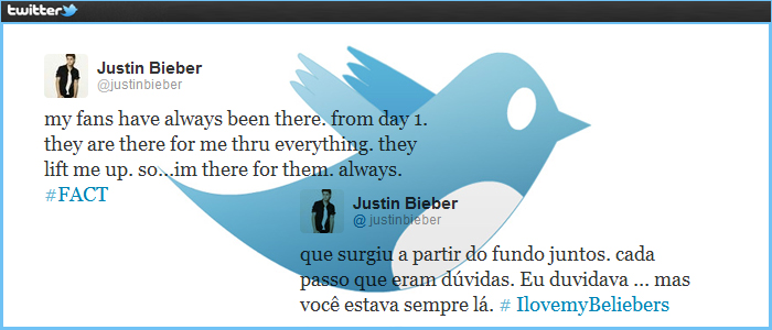 Fãs de Justin Bieber o defendem no Twitter