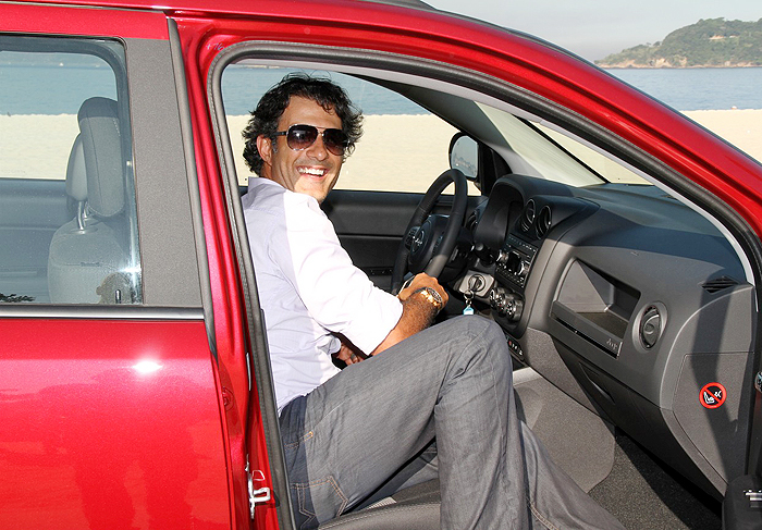 Marcos Pasquim confere lançamento de Jeep, no Rio