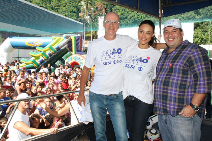 Marcos Caruso e Débora Nascimento participam do Ação Global