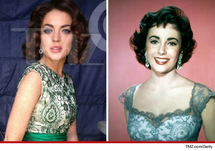 Confira a primeira foto de Lindsay Lohan como Elizabeth Taylor