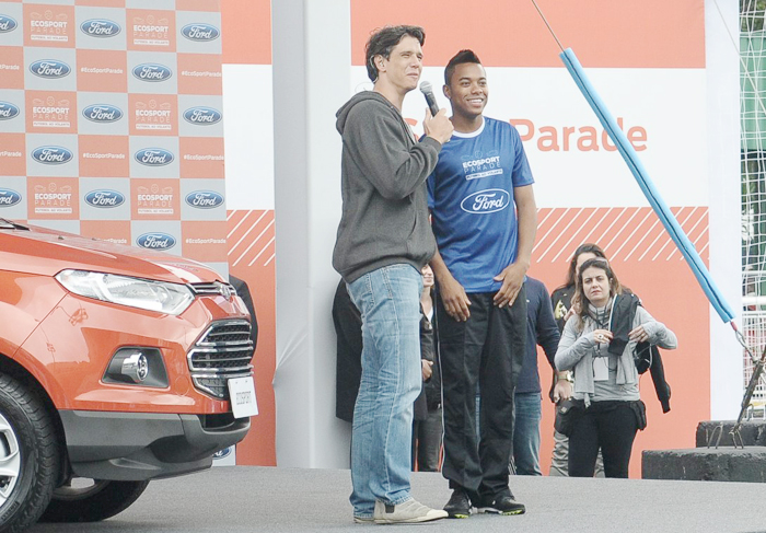 Márcio Garcia participa de evento com ex-goleiro Marcos e o craque Robinho