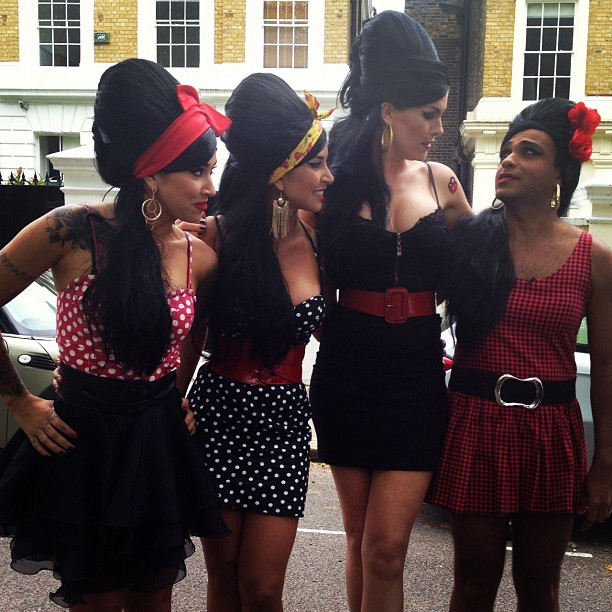 Ana Hickmann vira Amy Winehouse em Londres