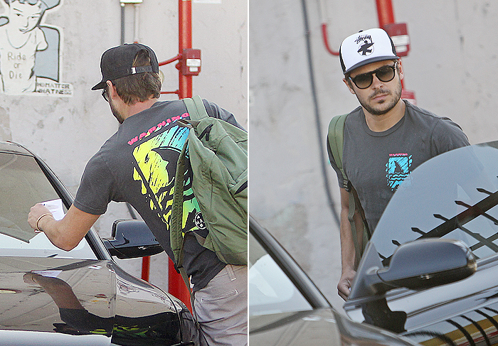 Zac Efron leva multa em Los Angeles