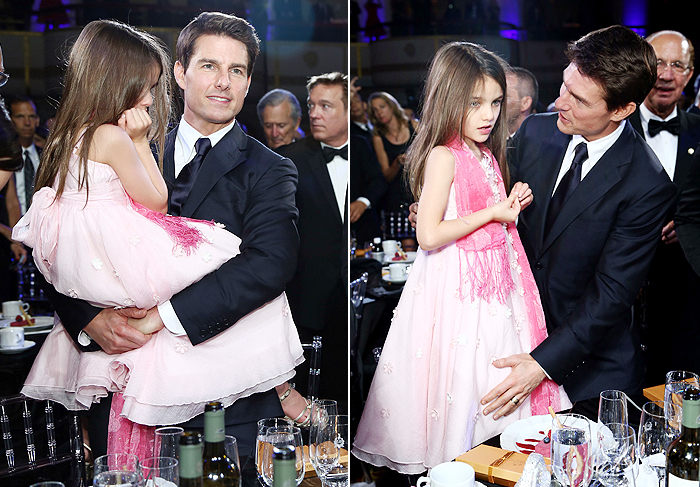 Tom Cruise leva Suri em premiação em Nova York