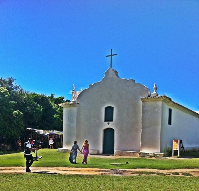 Angélica e Fernanda Souza se encontram em Trancoso