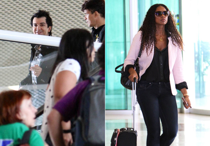  Sorridente, Regis Danese é flagrado em aeroporto