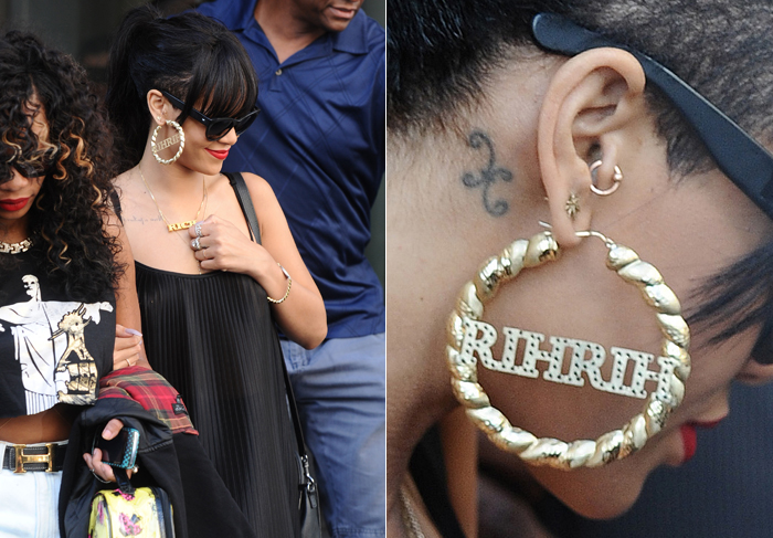 Rihanna circula por Londres com palavra 