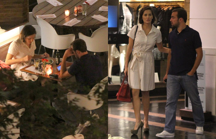 Deborah Secco janta com Roger em shopping carioca Ofuxico