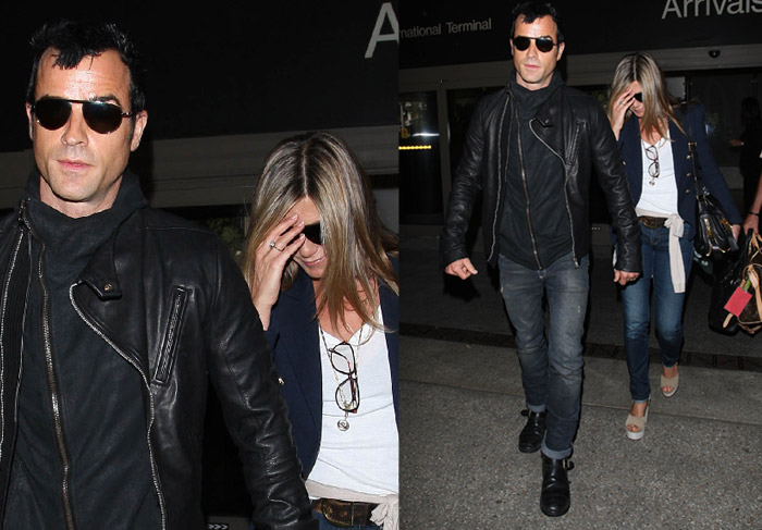 Jennifer Aniston usa anel de noivado após viagem romântica com Justin Theroux  O Fuxico