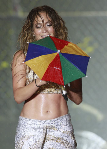 Jennifer Lopez encerra turnê pelo Brasil, no Recife
