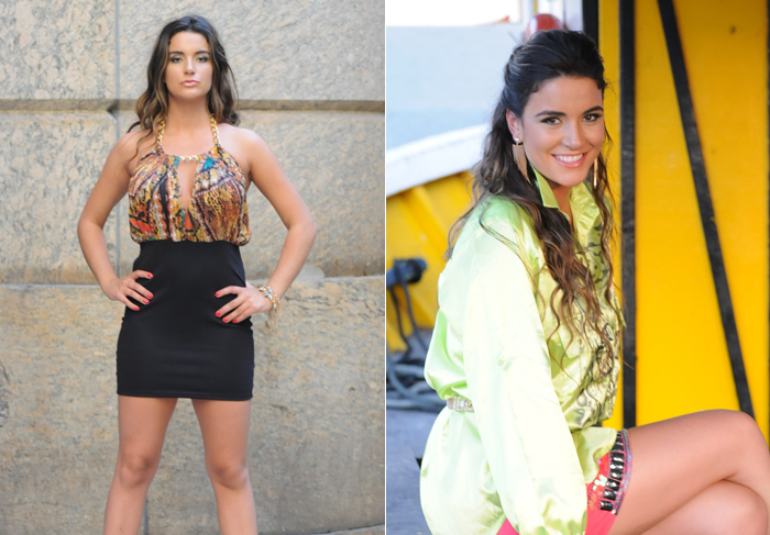  Ex-BBB Laisa posa para marcas de roupa no Rio