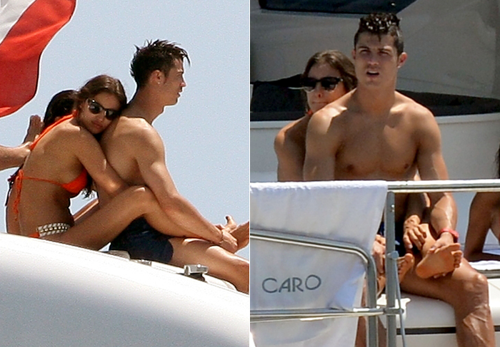 Entre carinhos e cochilos, Cristiano Ronaldo curte férias com a amada em Saint-Tropez