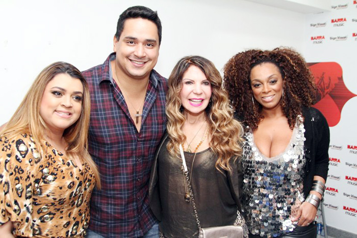 Preta Gil, Xandy, Elba e Paula Lima.