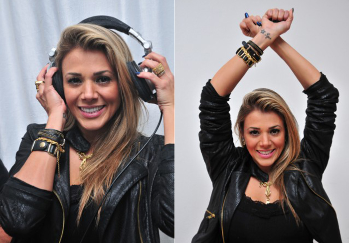 Ex-BBB Fabiana vira DJ em encontro com os fãs 