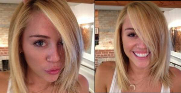 Miley Cyrus muda o visual e fica loira 