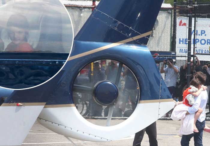 Veja Tom Cruise e Suri no passeio de helicóptero que custou  6 mil dólares  O FUXICO