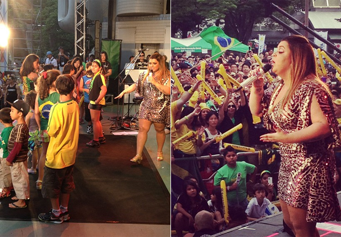 Preta Gil se apresenta com plateia lotada no Brazilian Day em Tokyo