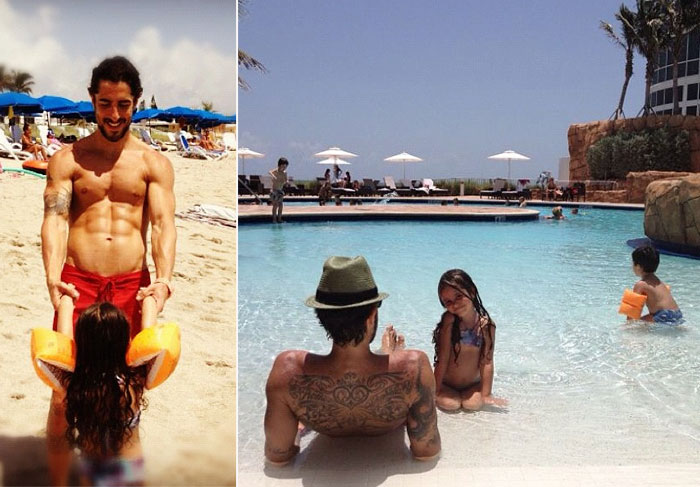 Marcos Mion viaja para Miami com a família e faz foto na praia O Fuxico