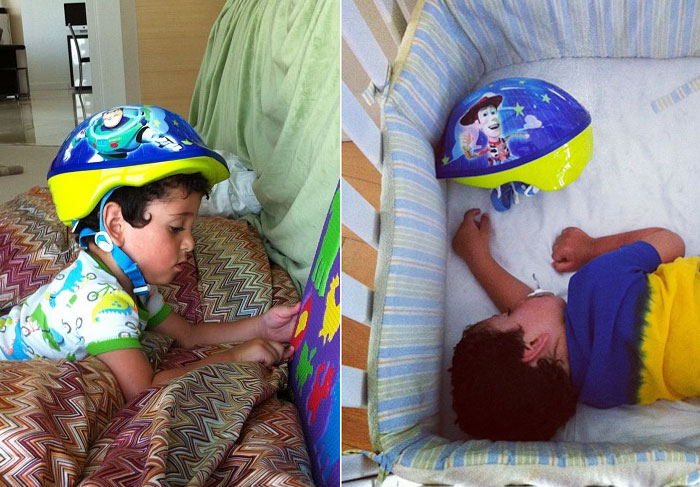 Marcos Mion comprou um capacete para seu filho caçula O Fuxico