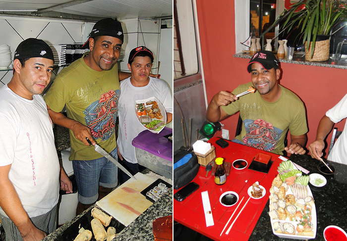 Renatinho da Bahia põe a mão na massa e prepara prato japonês