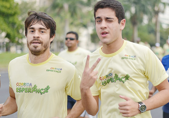 Erom Cordeiro, Emiliano D’Avila e Miguel Rômulo acordam cedo para correr