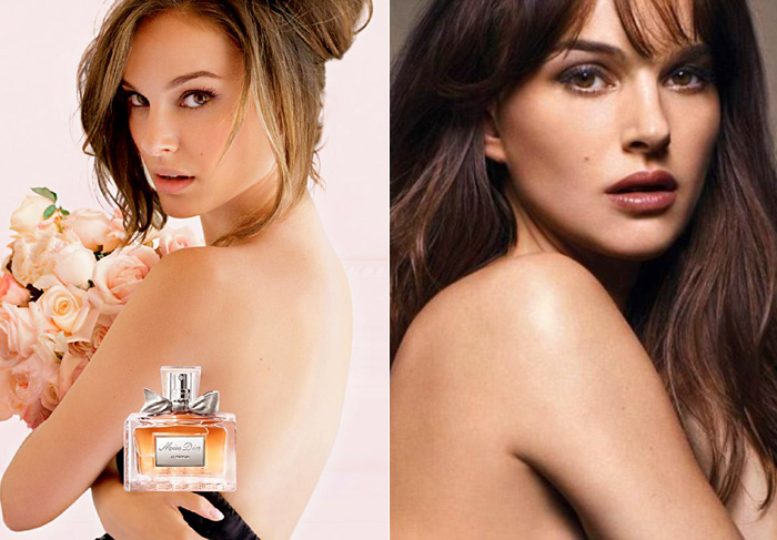 Natalie Portman posa nua para promover nova linha da Dior