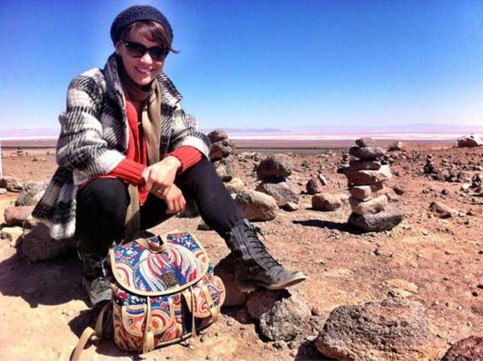 Geovanna Tominaga posta foto do Deserto do Atacama