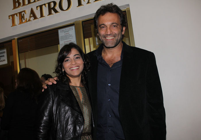 Domingos Montagner e Lucia prestigiam estreia de Maria do Caritó