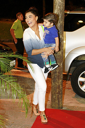 Juliana Paes e o filho Pedro