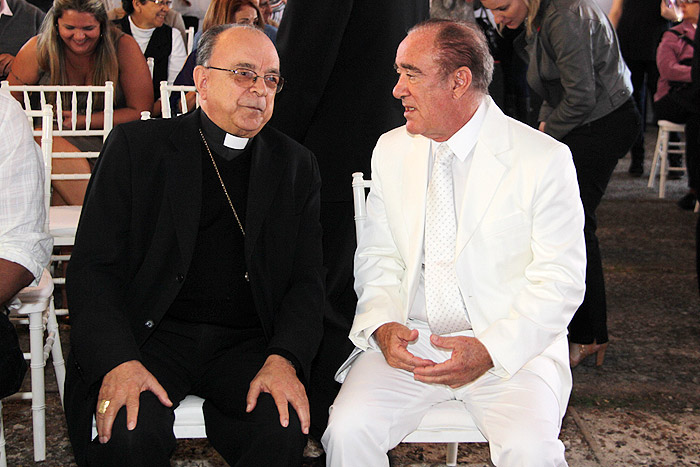 Renato Aragão e bispo Damasceno