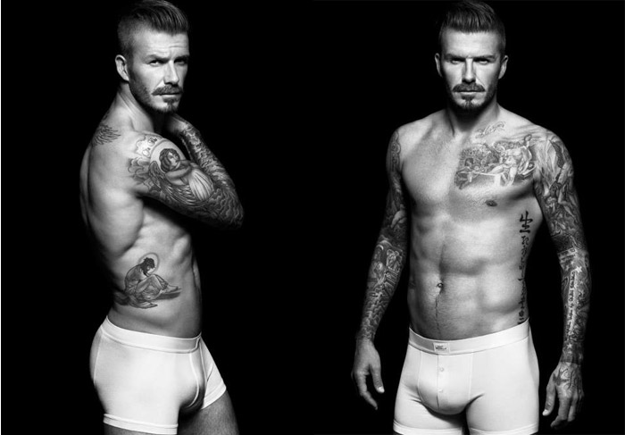 David Beckham posa de cueca para nova campanha de sua grife