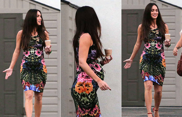 Megan Fox passeia por Los Angeles na reta final da gravidez