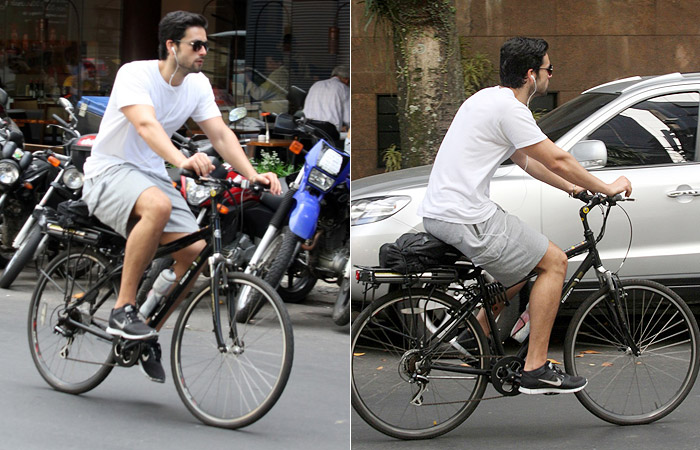 Sérgio Marone pedala no Rio de Janeiro