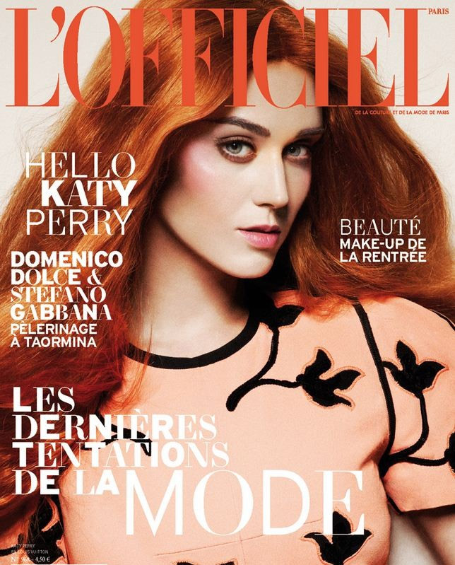 Katy Perry aparece ruiva em capa de revista