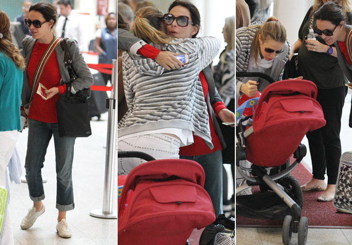 ) Luana Piovani e o filho, Dom, circulam por Aeroporto no Rio de Janeiro