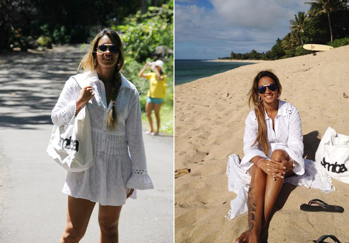 Milena Nogueira se encanta com o astral do Havaí