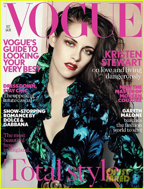 Kristen Stewart está na capa da Vogue britânica de outubro