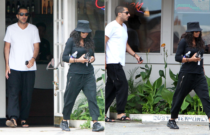 Janet Jackson passeia com o namorado por Los Angeles