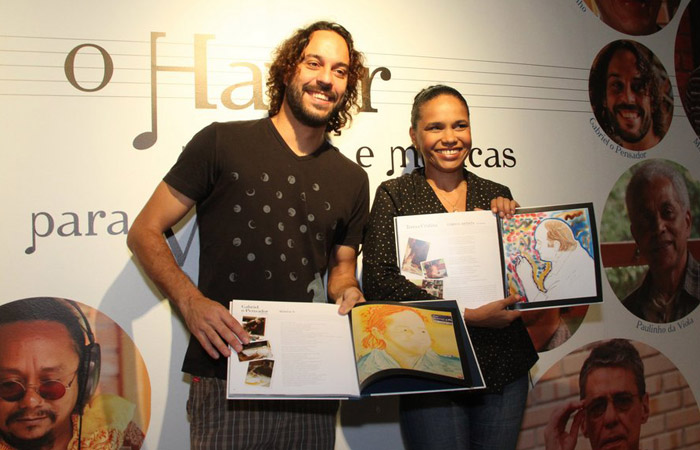 Alexandre Borges e Martinho da Vila prestigiam exposição de arte Ofuxico