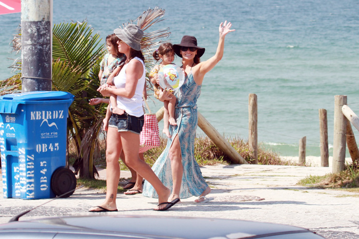 Giovana Antonelli, gêmeas, praia, atriz, Barra da Tijuca, Rio de Janeiro