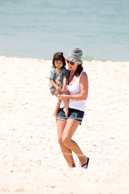 Giovana Antonelli, gêmeas, praia, atriz, Barra da Tijuca, Rio de Janeiro