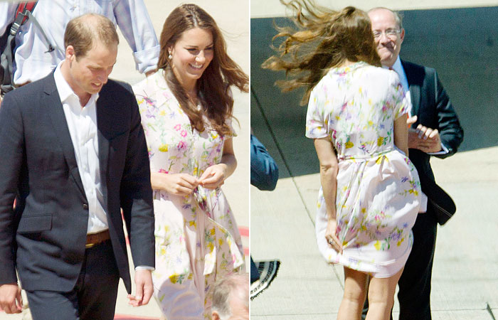 Kate Middleton é traída por vestido e quase mostra demais