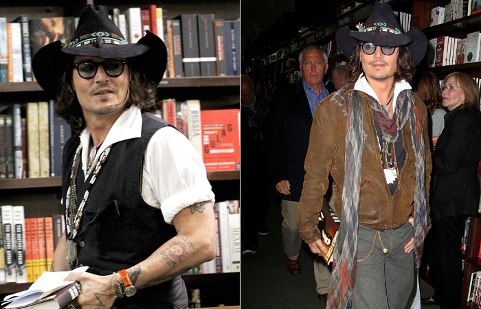 Johnny Depp prestigia lançamento de livro de ex-presidiário que ajudou