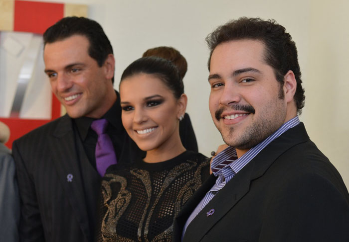 Thiago Abravanel, Mariana Rios e Rodrigo Lombardi em prol da Fundação do Câncer