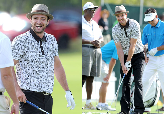 - Justin Timberlake enfrenta calor do deserto em torneio beneficente de golfe