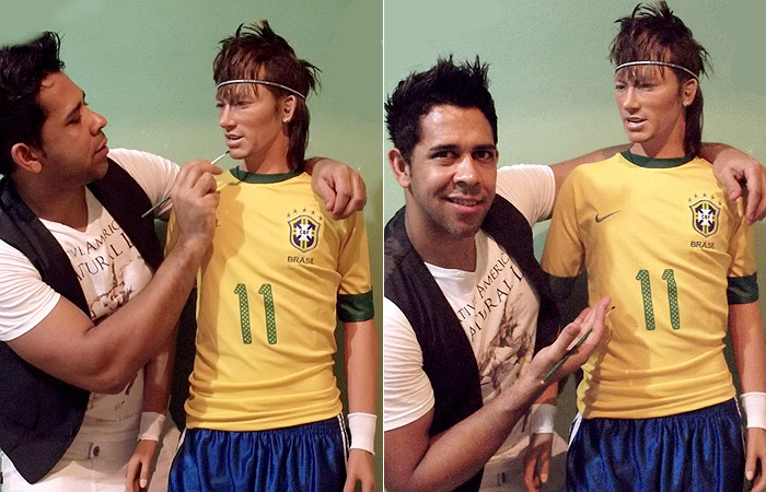 Neymar vira boneco de cera. Veja!