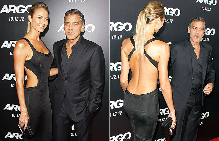 George Clooney aparece com a namorada e afasta boatos de separação