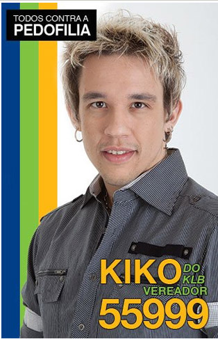 Kiko, do KLB, foi um dos casos mais curiosos das eleições deste ano. O músico, candidato a vereador pelo PSD de São Paulo, teve sua candidatura impugnada por não justificar a abstenção do voto no pleito de 2010. Por isso todos os votos que ele obteve nas urnas foram anulados e Kiko ficou com 0 votos e claro, logo caiu na gozação nas redes sociais.  Pelo Twitter Kiko falou sobre o problema e confirmou que obviamente votou sim nele mesmo.  “É obvio q votei em mim! Mas tem tanto idiota q é mais fácil tratar na base da piada!! O trabalho continua! E assim será!! Com ou sem mandato”, escreveu Kiko em sua página no microblog.